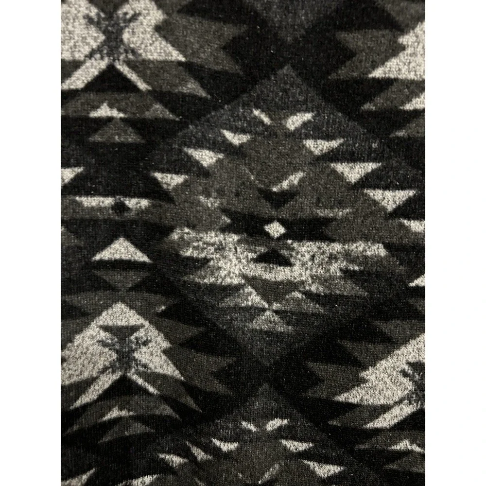The North Face L Quarter Zip Fleece‎ Pullover Better Sweater Aztec Black Gray